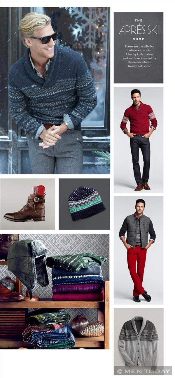 Ấm áp đầy nam tính cùng bst holiday 2013 của banana republic