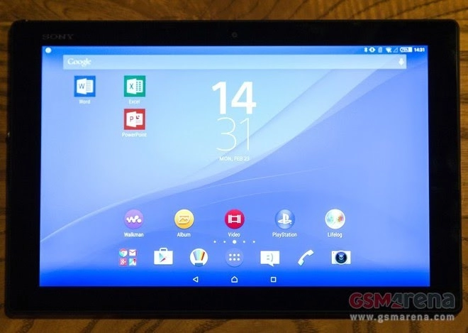 Ảnh cận cảnh tablet siêu mỏng xperia z4 tablet