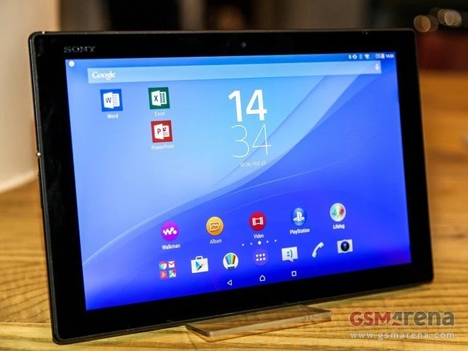 Ảnh cận cảnh tablet siêu mỏng xperia z4 tablet