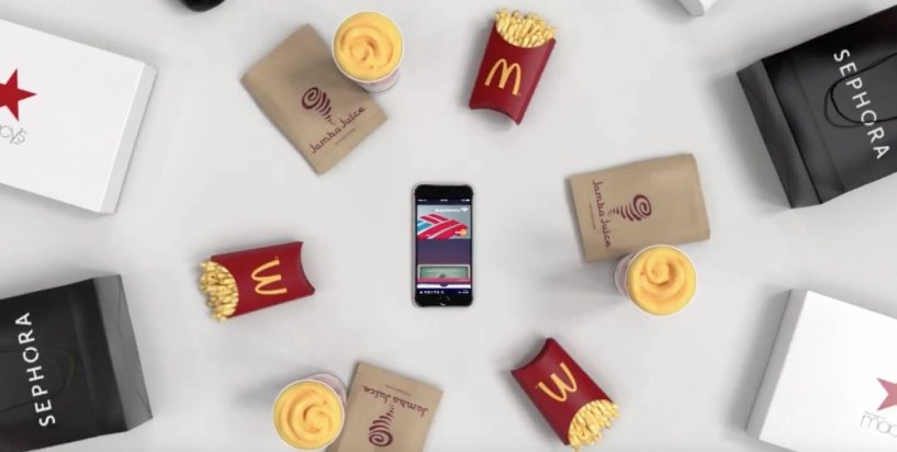 Apple tung quảng cáo với hàng hiệu và thức ăn nhanh trong chiếc ví apple pay