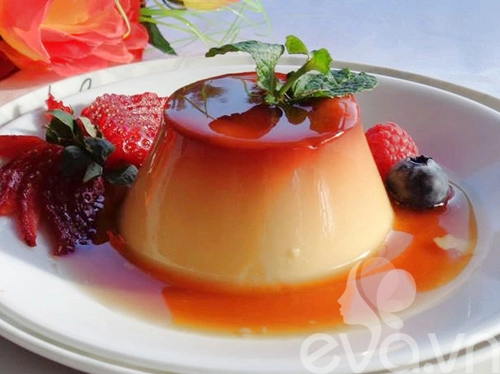 Bánh flan cốt dừa thơm ngon