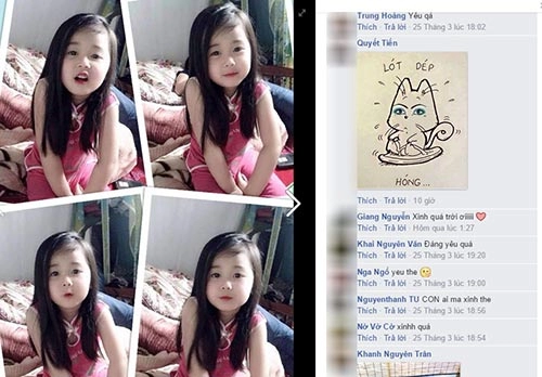 Bé gái thái nguyên xinh đẹp hút 13 nghìn likes