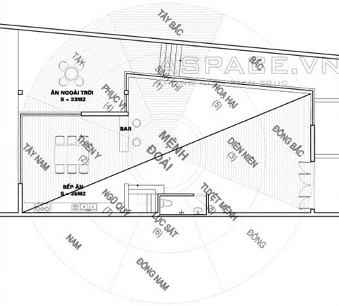 Biệt thự trên đất 81 x 38 m theo tuổi 1966