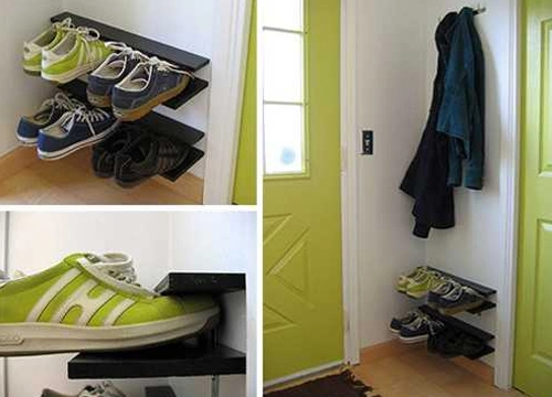 Cách cất giày không cần đóng tủ