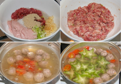 Canh khế nấu thịt bò