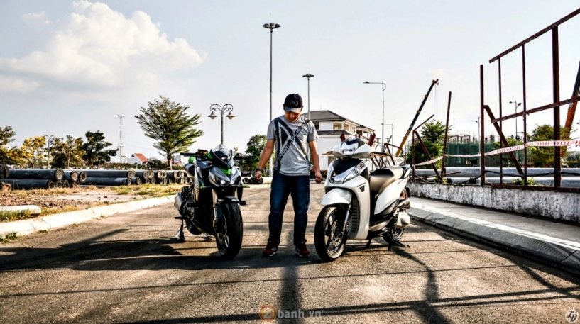 Cặp đôi sh300i và z1000 của biker viêt