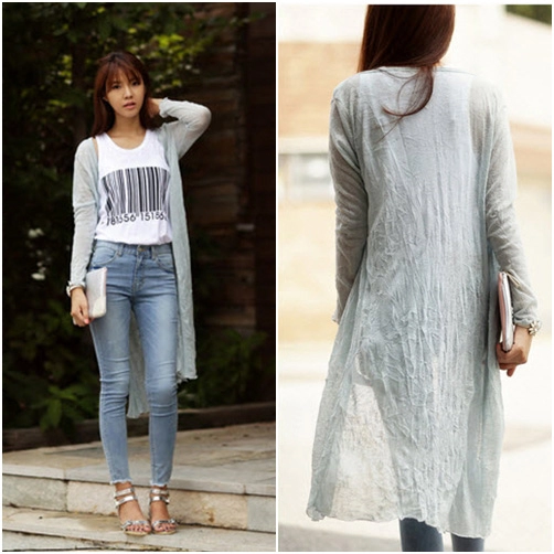 Cardigan dáng dài sẽ chinh phục phái đẹp mùa thu