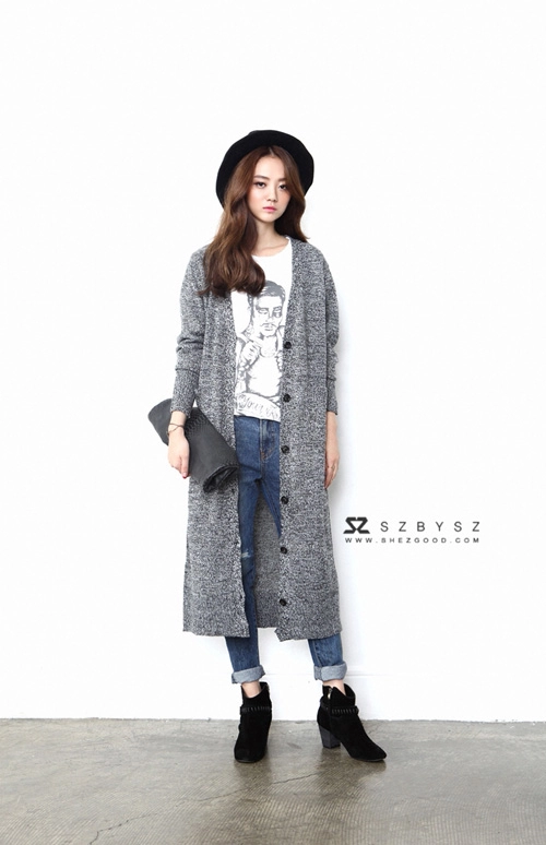 Cardigan dáng dài sẽ chinh phục phái đẹp mùa thu