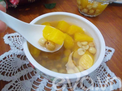 Chè hạt sen đu đủ lạ miệng