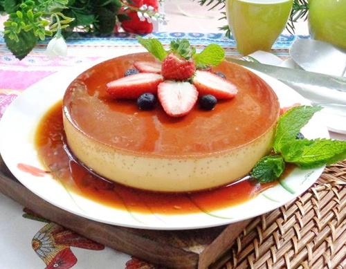 Cheese cake flan béo mềm thơm ngon