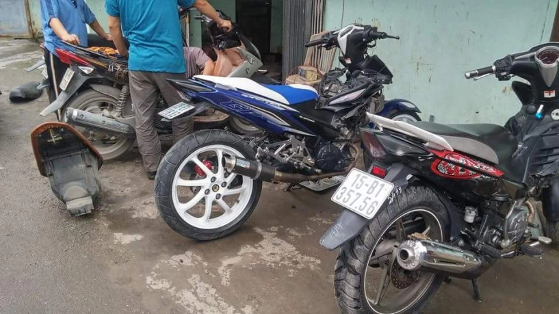 Chiếc exciter 135 độ 1 phuộc trước độc đáo