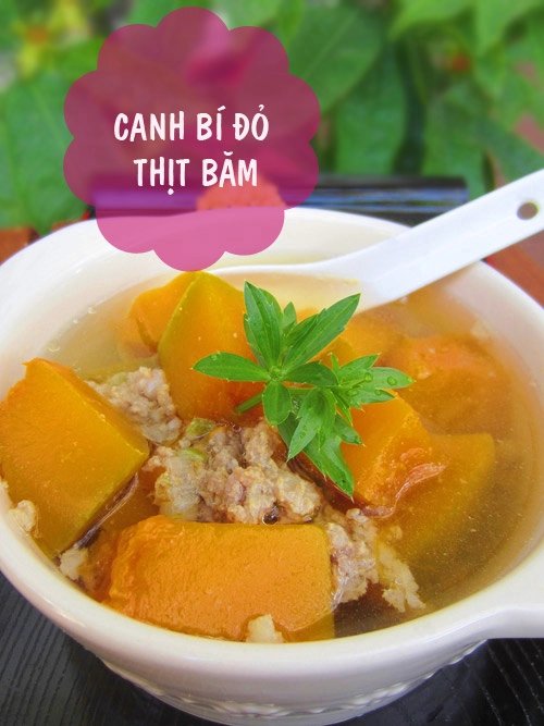 Cơm chiều ngon với vịt tẩm vừng canh bí đỏ