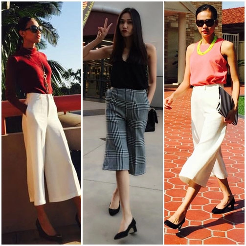 Điểm danh sao việt phát cuồng chiếc quần culottes