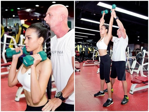 Đột nhập phòng gym ngắm cơ thể sao việt