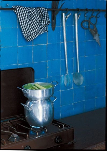 Đưa màu xanh vào nhà bếp