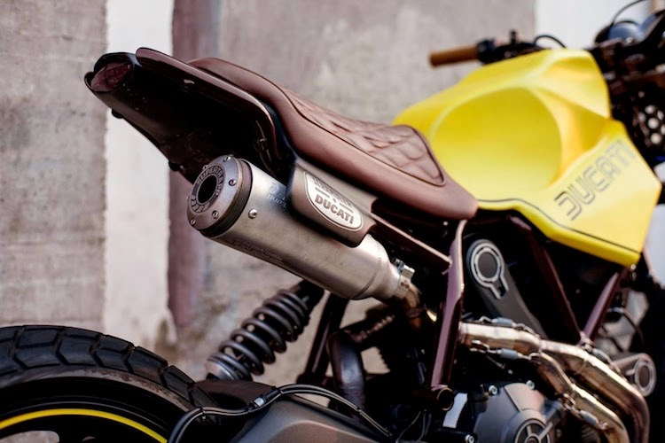 Ducati scrambler độ độc đáo với phong cách tracker trần trụi