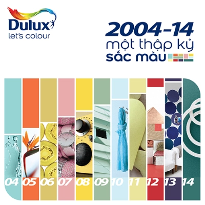 Dulux kỷ niệm một thập kỷ sắc màu
