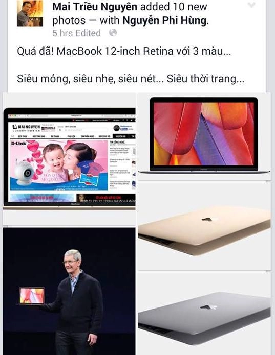 Giới công nghệ việt nam sôi sục vì macbook 12 inch mới của apple