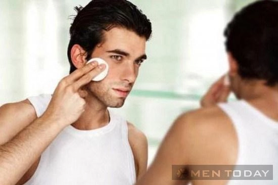 Giúp chàng tự tin từ các bước chăm sóc da mặt