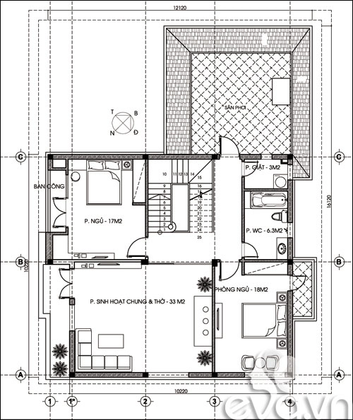 Giúp tôi xây 120m2 theo phong cách nhà vườn