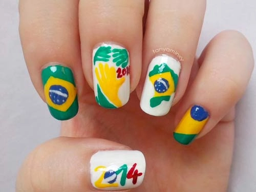 Hòa vào world cup với mẫu nail siêu đẹp
