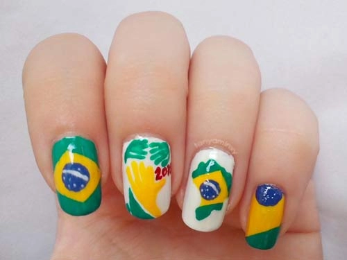 Hòa vào world cup với mẫu nail siêu đẹp