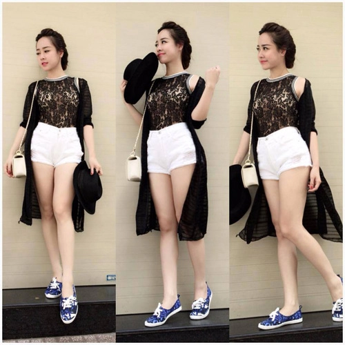 Hotgirl việt sành điệu với áo cardigan dáng dài