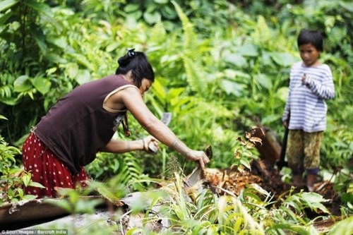 Kỳ lạ bộ tộc mài sắc răng trang trí nhà bằng hộp sọ