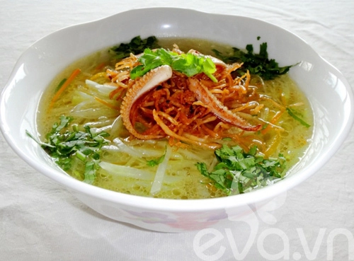 Lạ miệng canh mực khô nấu su hào