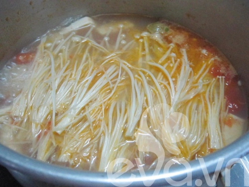 Lạ với canh ngao đậu phụ nấu nấm