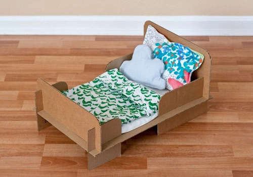 Làm giường búp bê cho bé cực dễ