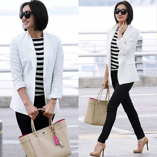 Mặc áo blazer mùa hè chất như sao hàn