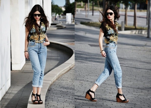 Mặc quần jeans của mẹ bạn có dám