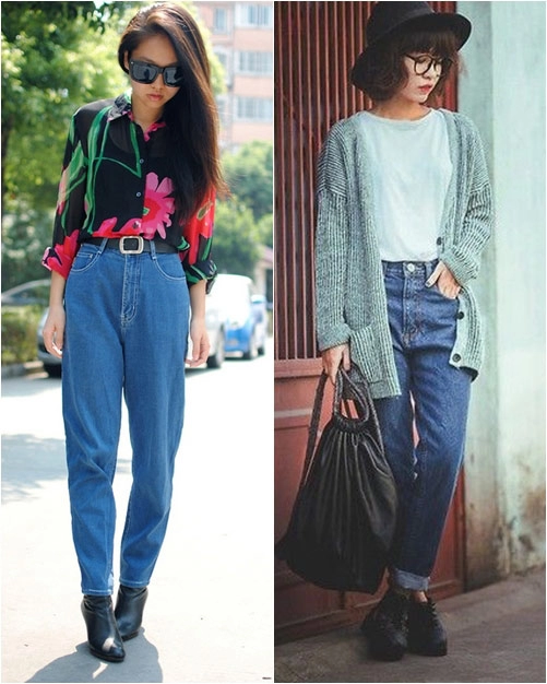 Mặc quần jeans của mẹ bạn có dám