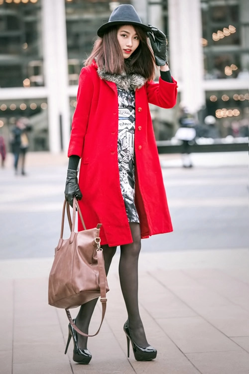 Mâu thủy khoe street style giữa lincoln center