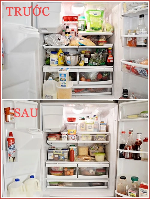 Mẹo sắp xếp tủ lạnh tuyệt hay