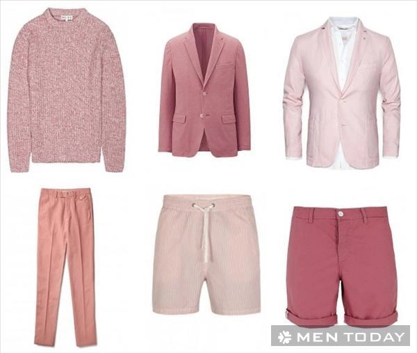 Mix đồ nam đa phong cách với trang phục mang sắc hồng