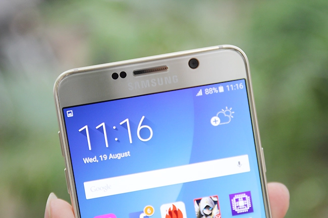 Mở hộp samsung galaxy note 5 gold
