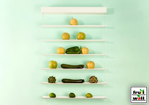 Một số cách xếp đặt hoa quả trên tường