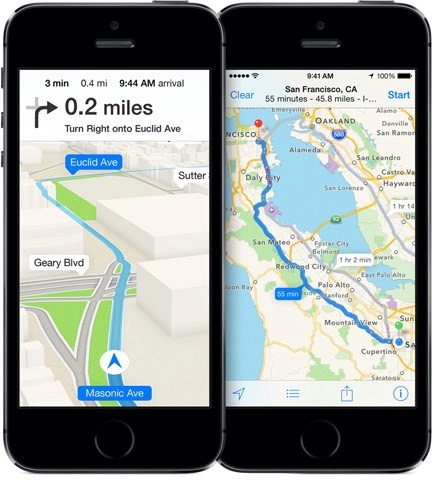Một tính năng mới khiến apple maps có phần ưu việt hơn google maps