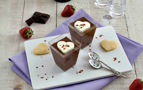 Mousse từ sô cô la hoàn hảo cho valentine