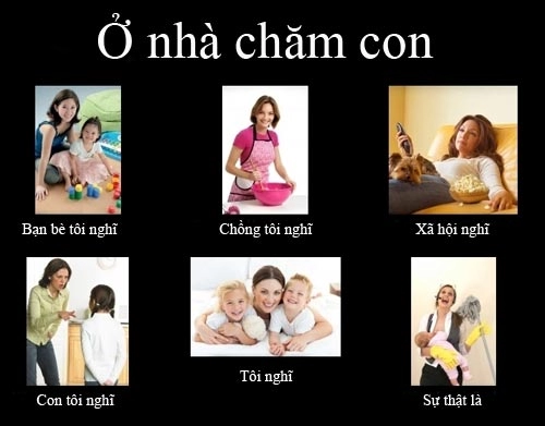 Ở nhà chăm con quá sướng