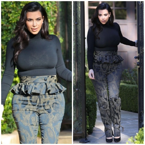 Phong cách bầu bí thảm họa của kim kardashian