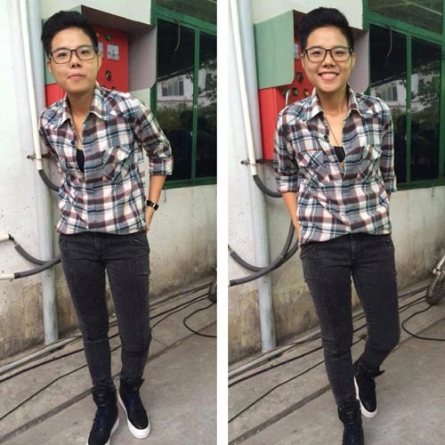 Phong cách tomboy cực chất của vũ cát tường