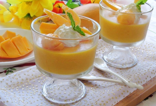 Pudding xoài thơm ngon thanh mát