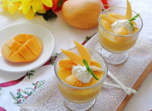 Pudding xoài thơm ngon thanh mát