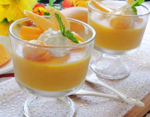 Pudding xoài thơm ngon thanh mát