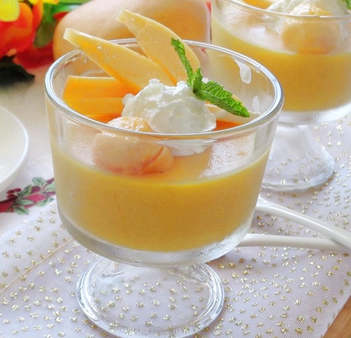 Pudding xoài thơm ngon thanh mát