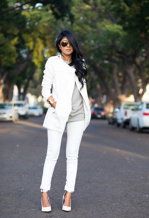 Quần trắng chiếc quần vạn năng của phái đẹp