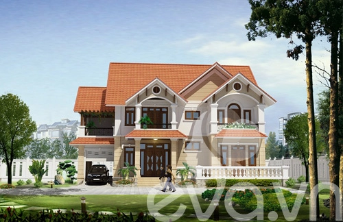 Quyết xây biệt thự 600m2 giữa đất quê